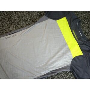 Troy Lee‎ Designs T-shirt Mens M Black Neon Mesh Skyline Racing MX Pop Wheelies